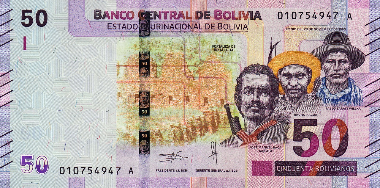 Bolivie 50 bolivianos recto